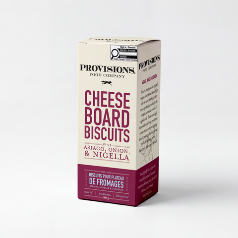 Provisions Food Company - Asiago, Nigella, & Onion Cheese Board Biscuits