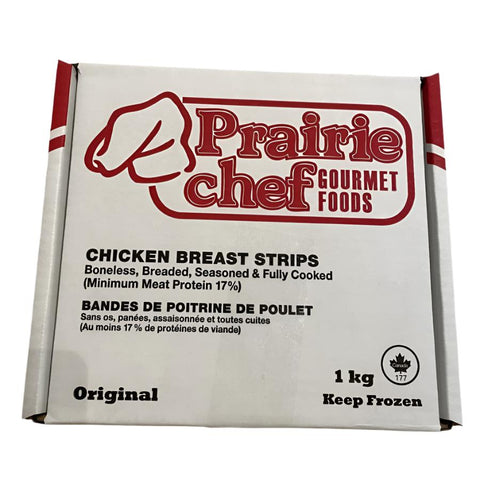 Breaded Chicken Strips - Frozen - Prairie Chef - 1 kg box