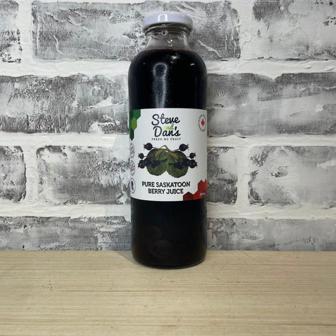 Saskatoon Berry Juice - Steve and Dan's Fresh B.C. Fruit - 473mL