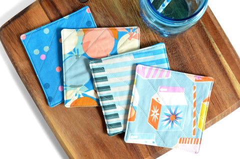 Blue Clementine Coaster Set  - 1