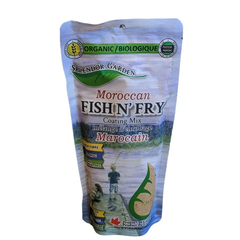 Fish n Fry Coating Mix - Moroccan - Certified Organic and Gluten Free - Splendor Garden - 285g