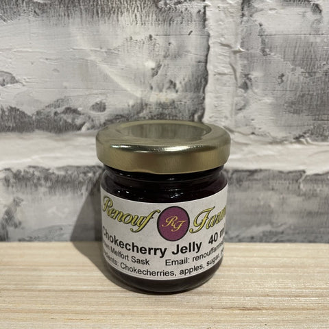 Chokecherry Jelly - Renouf Farms - 40 ml