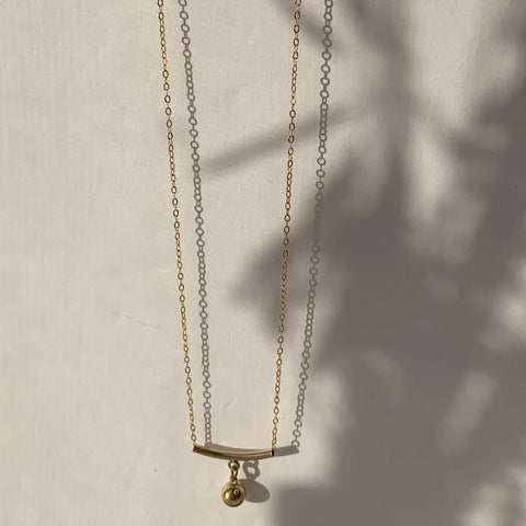 Emma Necklace - Gold Ball