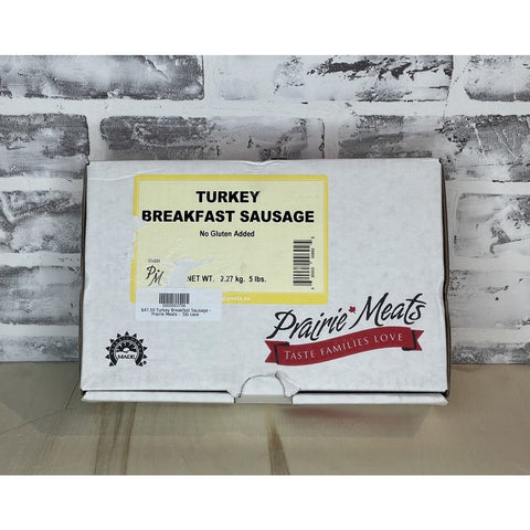 Turkey Breakfast Sausage - Prairie Meats - 5lb case