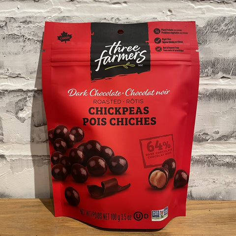 Dark Chocolate Chickpeas - Three Farmers - 100g