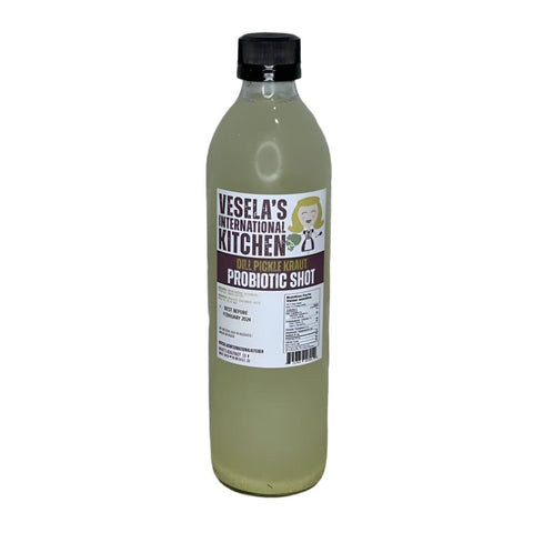 Probiotic Kraut Juice- Dill Pickle - Vesela's International Kitchen