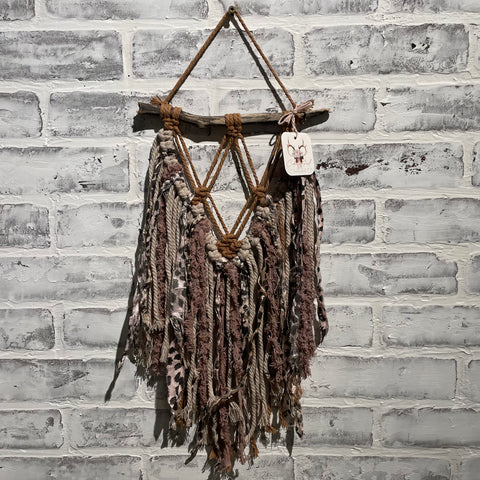 Wallhanging- Brown and Leppard Print