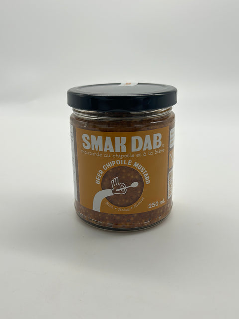 Beer Chipotle Mustard - Smak Dab Gourmet Mustard - 250ml