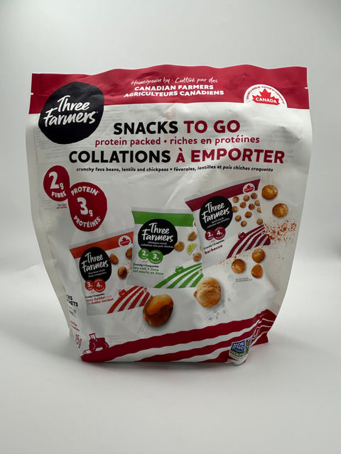 Snacks To Go Variety Pack - Three Farmers - 30x15g