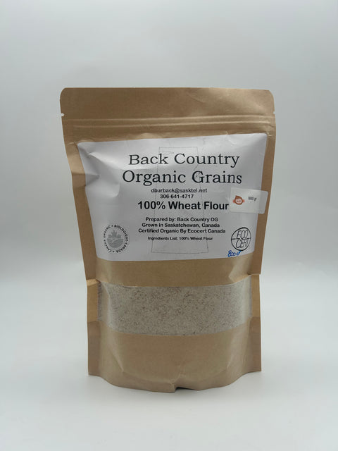 Organic 100% Wheat Flour - BackCountry Organic - 800g