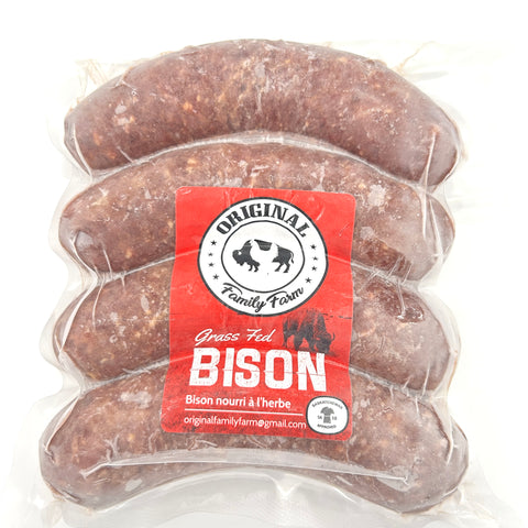 Fresh Bison Sausage - Original Family Farm - Per lb