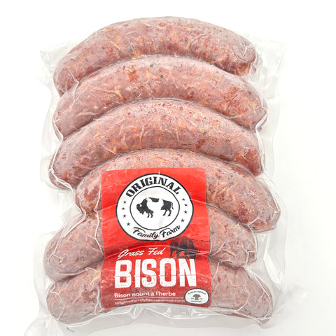 Bison Smokies - Jalapeno Cheddar - Original Family Farm - Per lb