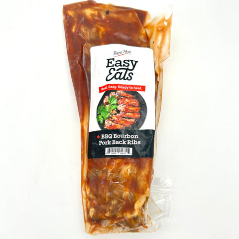 Pork Back Ribs - BBQ Bourbon - Frozen - Prairie Meats