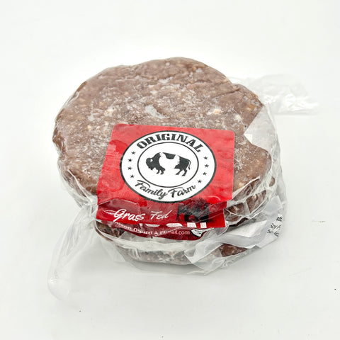 Bison Burgers - Seasoned - Original Family Farm - 4x6oz