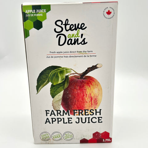 Apple Juice - Steve and Dan's Fresh B.C. Fruit - 1.75L