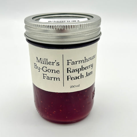 Raspberry Peach Jam - Miller's By-Gone Farm - 250ml