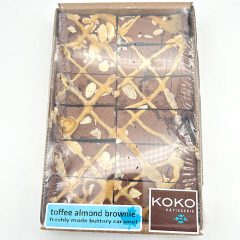 Toffee Almond Brownies - Frozen - KOKO - 12 Pack