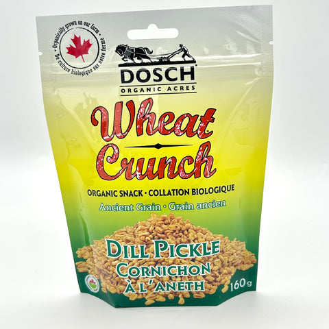 Wheat Crunch - Dill Pickle - Organic Snack - Dosch Organic Acres - 160g