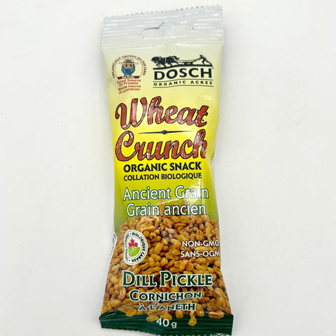 Wheat Crunch - Dill Pickle - Organic Snack - Dosch Organic Acres (40g)