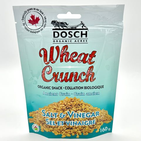 Wheat Crunch - Salt and Vinegar - Organic Snack - Dosch Organic Acres - 160g