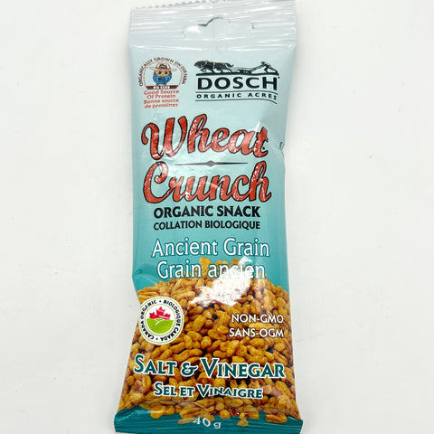 Wheat Crunch (Salt & Vinegar)- Organic Snack - Dosch Organic Acres (40g)