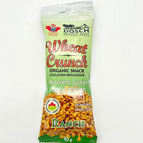 Wheat Crunch (Ranch)- Organic Snack - Dosch Organic Acres (40g)