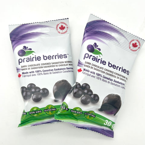 Chocolate Covered Saskatoon Berries - Prairie Berries - 30g