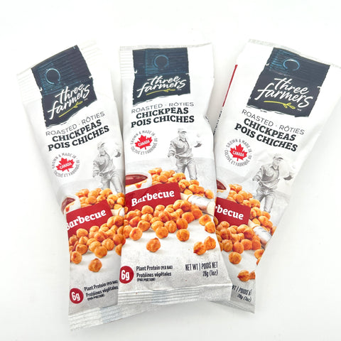 Roasted Chickpeas - Barbecue - Three Farmers - 28g