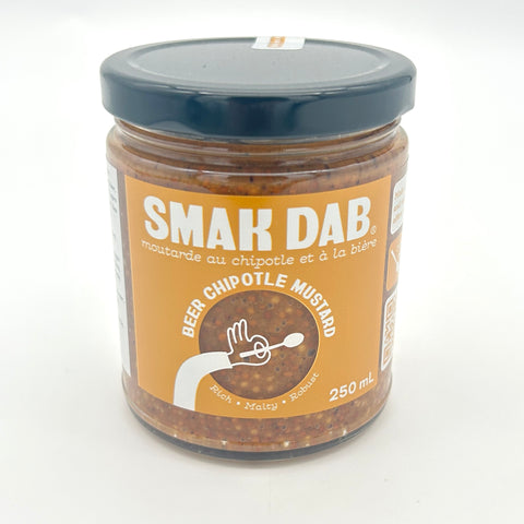 Beer Chipotle Mustard - Smak Dab Gourmet Mustard - 250ml
