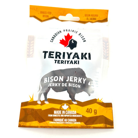 Jerky - Teriyaki Ground Jerky - Prairie Bison Jerky - 40g