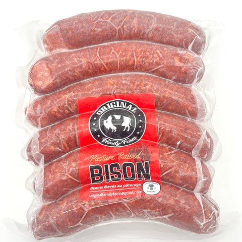 Bison Smokies - Cheddar - Original Family Farm - Per lb