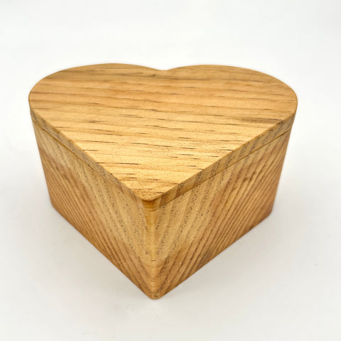 #44 Heart Wooden Container- KJ Becker