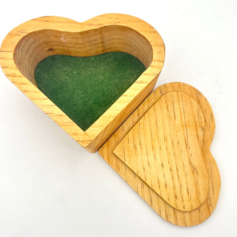 #44 Heart Wooden Container- KJ Becker