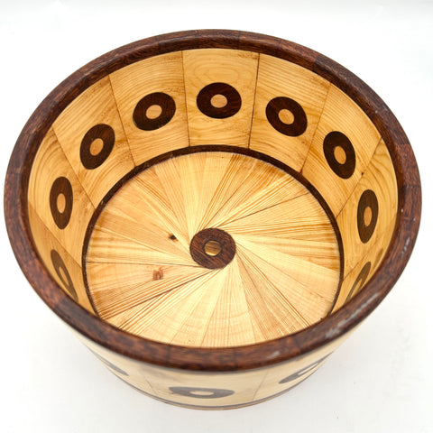 Pine Wenge Circle Bowl - KJ Becker