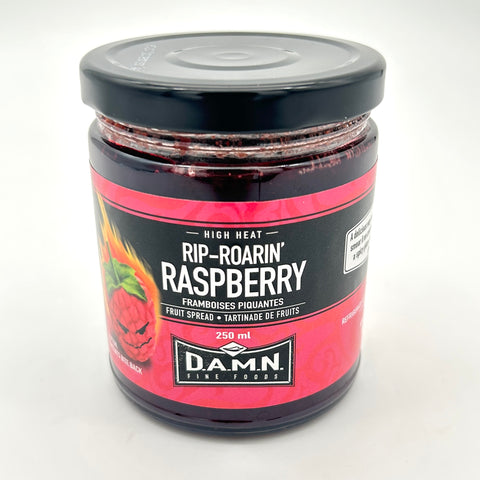 Rip-Roarin' Raspberry - Hot Pepper Fruit Spread - D.A.M.N. Fine Foods - 250mL