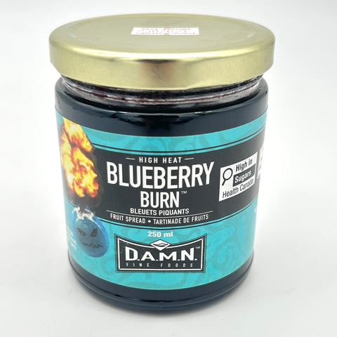 Blueberry Burn - Hot Pepper Fruit Spread - D.A.M.N. Fine Foods - 250mL