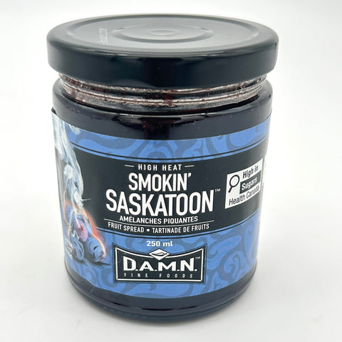 Smokin' Saskatoon - Hot Pepper Fruit Spread - D.A.M.N. Fine Foods - 250mL