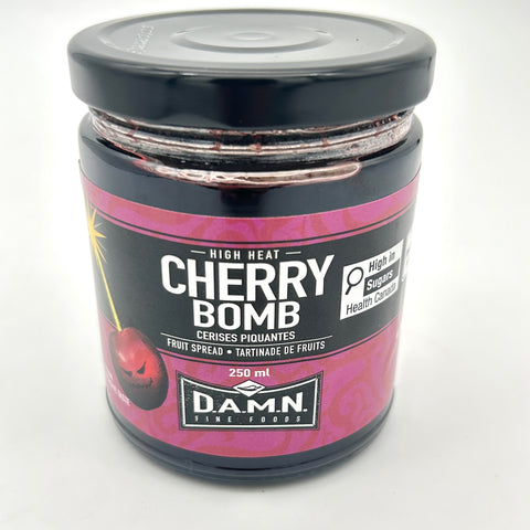 Cherry Bomb - Hot Pepper Fruit Spread - D.A.M.N. Fine Foods - 250mL