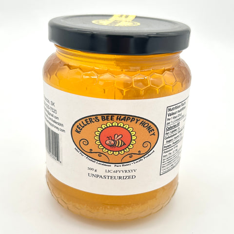 Liquid Honey - Keller's Bee Happy Honey - 500g