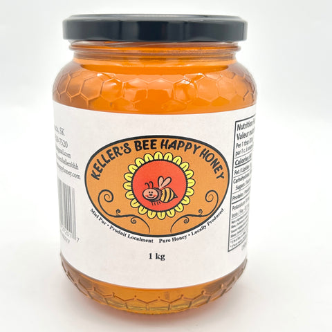 Liquid Honey - Keller's Bee Happy Honey - 1kg