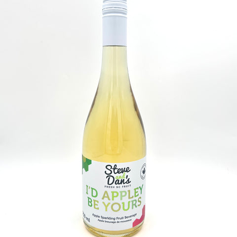 B.C. Sparkling Apple Juice - Steve and Dan's Fresh B.C. Fruit - 750ml