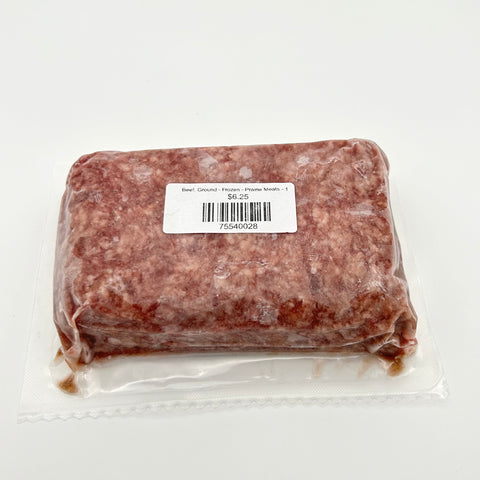 Beef, Ground - Frozen - Prairie Meats - 1 lb