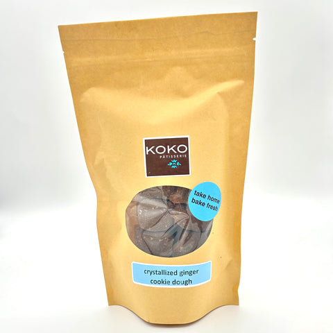 Dough, Crystallized Ginger Molasses Cookies - Frozen - KOKO - one dozen