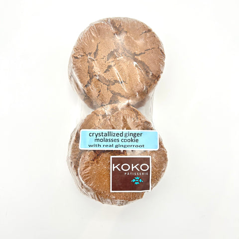 Crystalized Ginger and Molasses Cookies - KOKO - 6 Pack