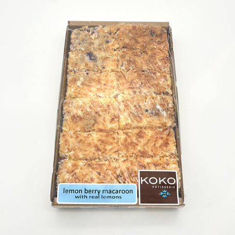 Lemon Berry Macaroon Bars - Frozen - KOKO - 12 Pack