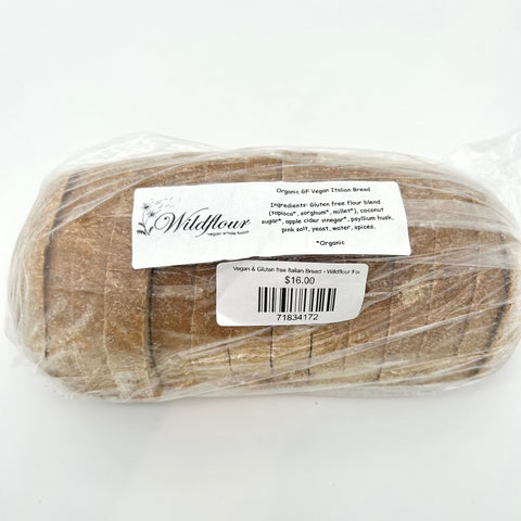 Vegan & Gluten free Italian Bread - Wildflour Foods