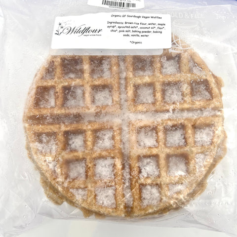 Vegan & Gluten Free Sourdough Waffles - 4 Pack - Wildflour Foods