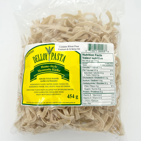 Mennonite Kielke Noodles - Delloy - 454 g