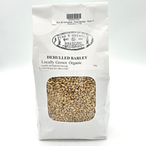 Dehulled - Pearl Barley - Pure T Organics - 1 kg