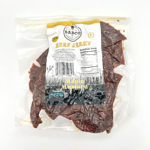 Maple Mustard Jerky - Babco Meats - 225 g